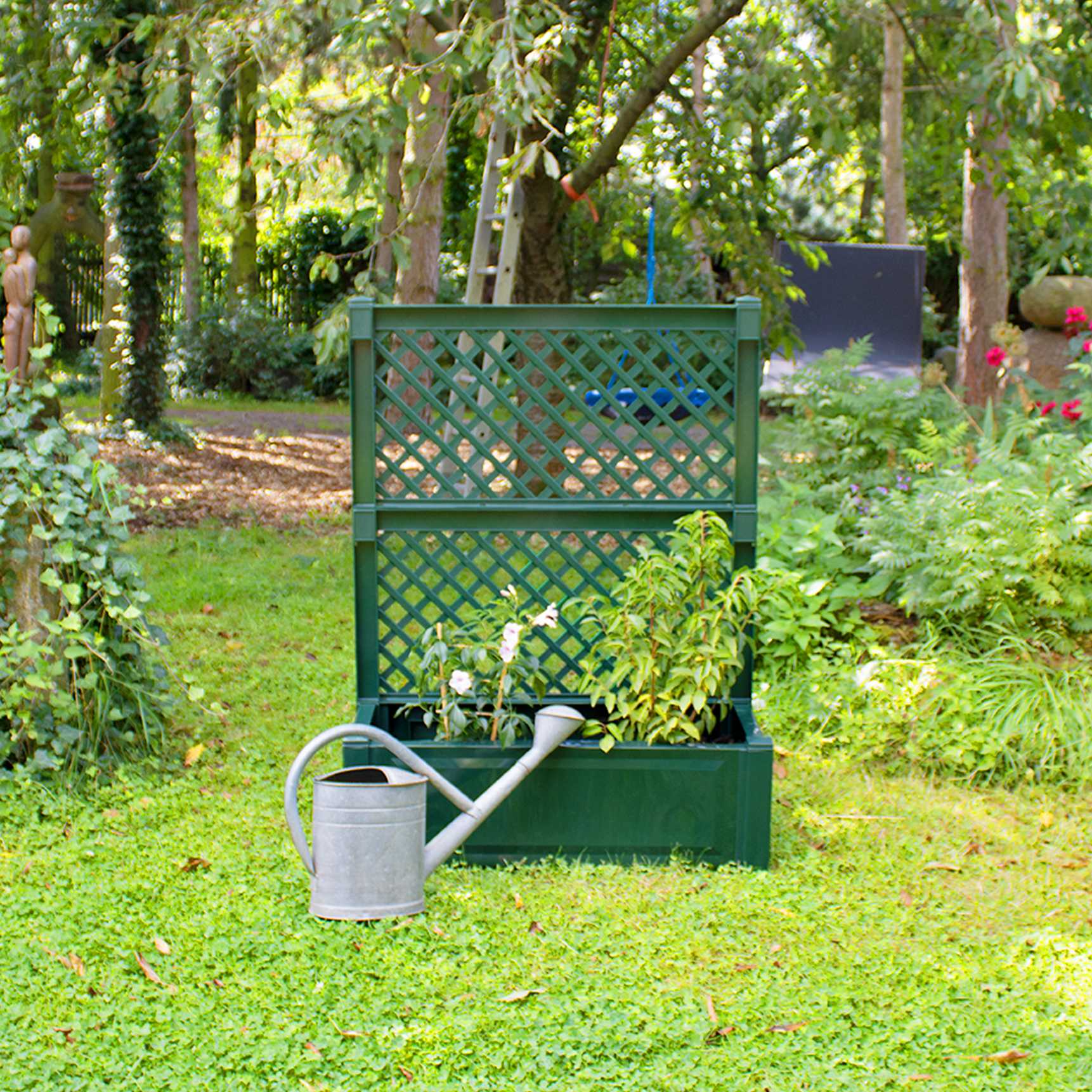 Large planter box with trellis 100 cm