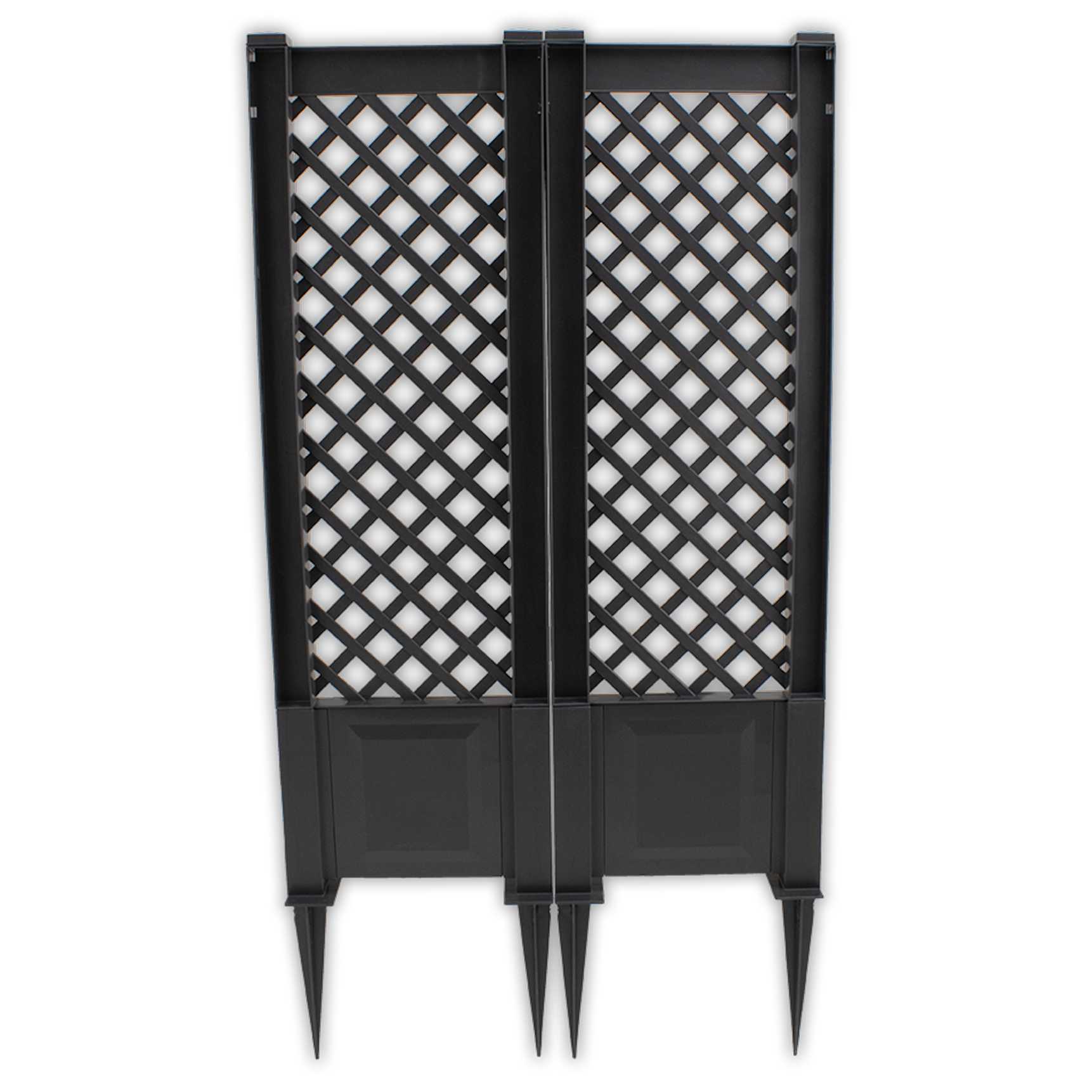 Set of 2 trellis 43 cm with spikes