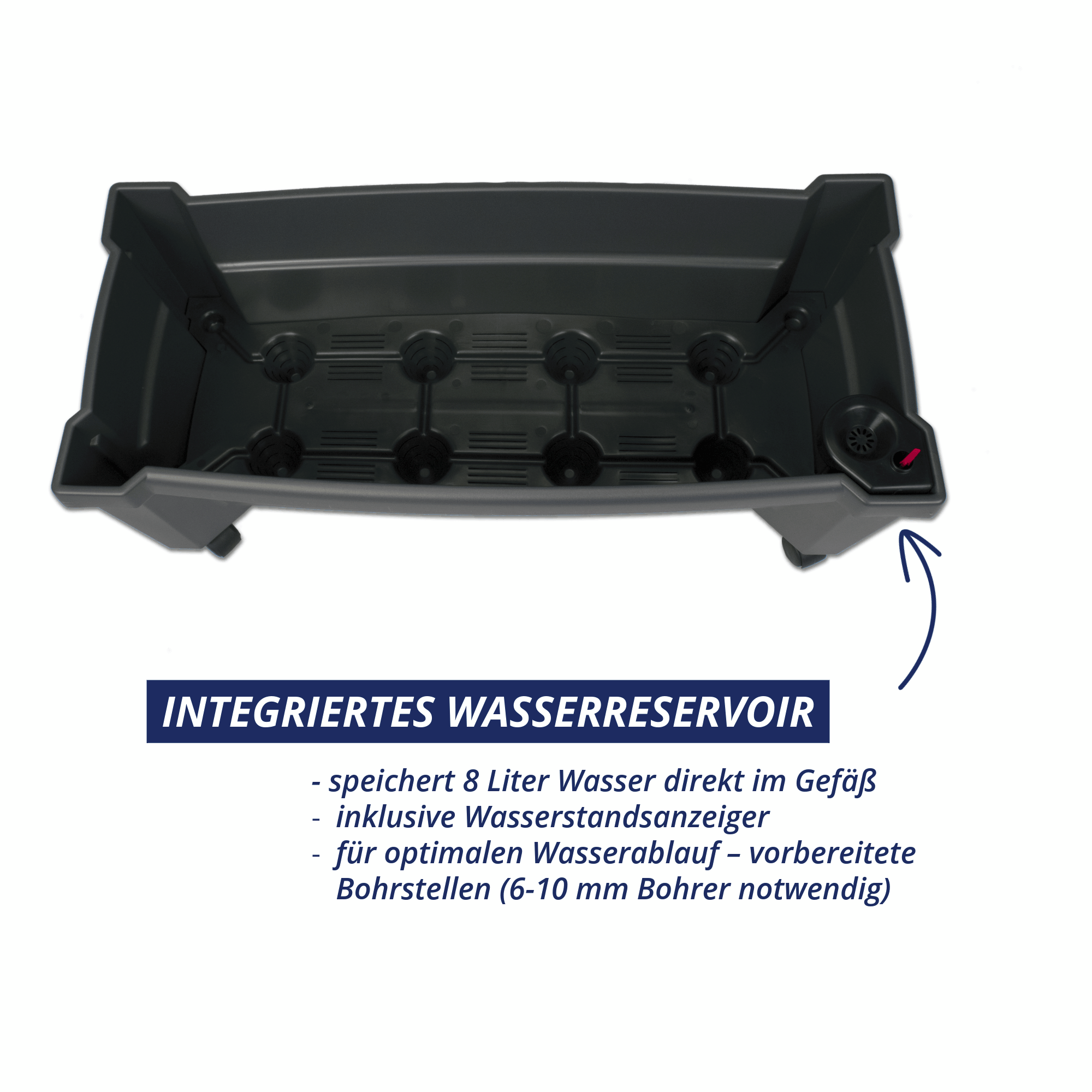 Pflanzkasten Calypso mit Spalier Pflanzkasten Calypso mit Spalier