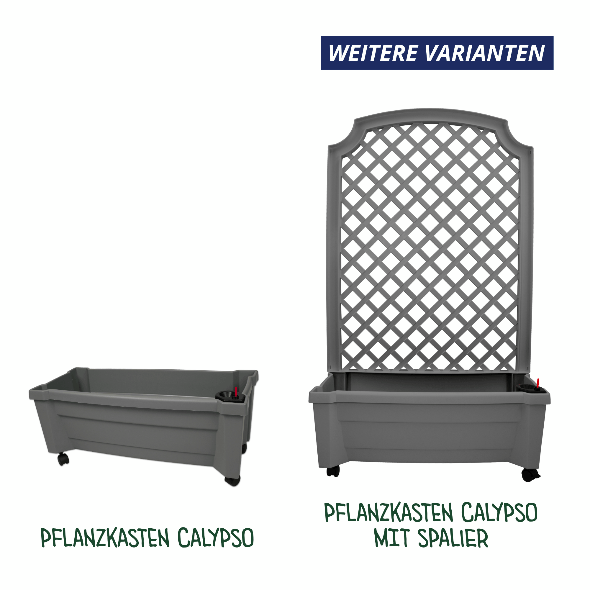 Pflanzkasten Calypso mit modularem Spalier Pflanzkasten Calypso mit modularem Spalier