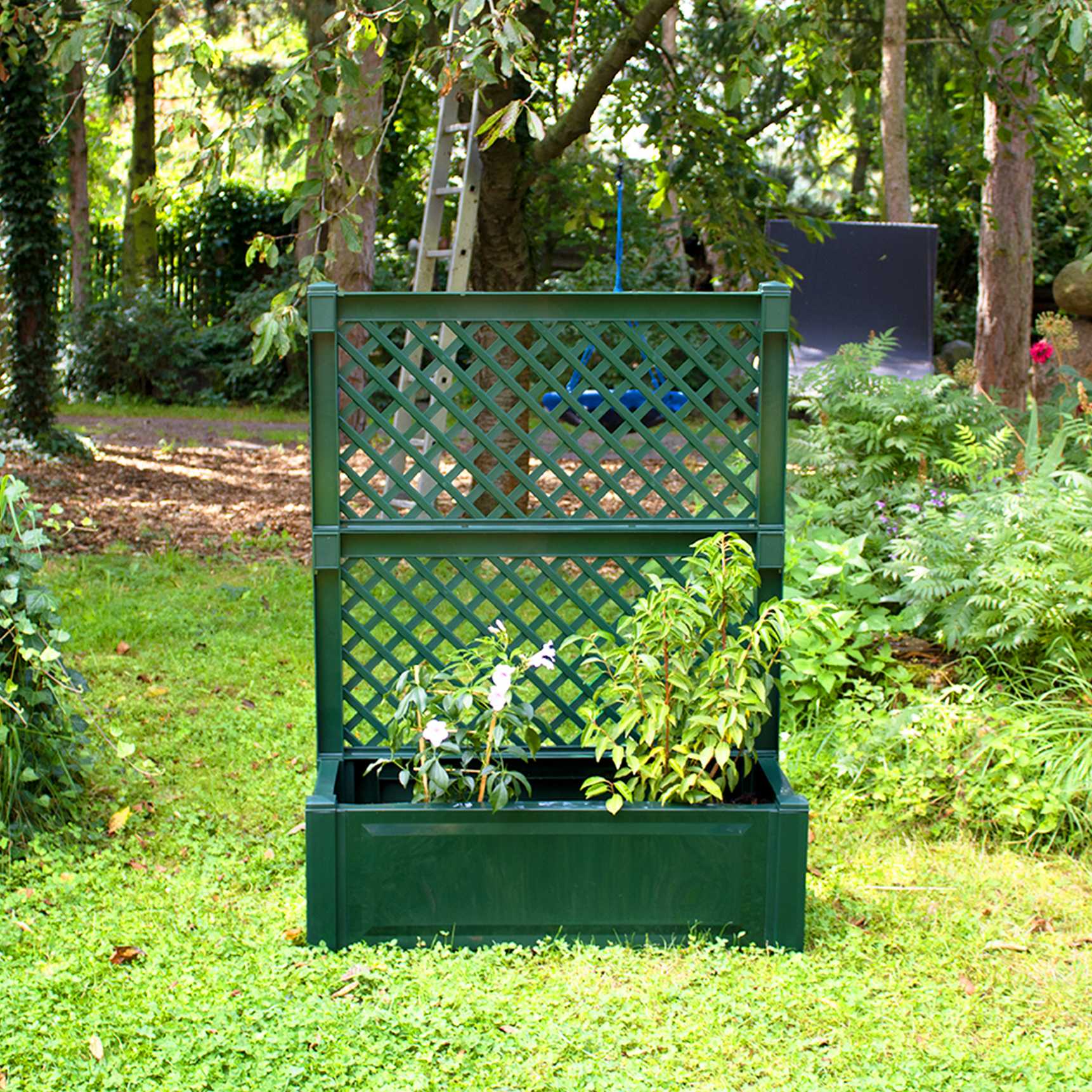 Large planter box with trellis 100 cm