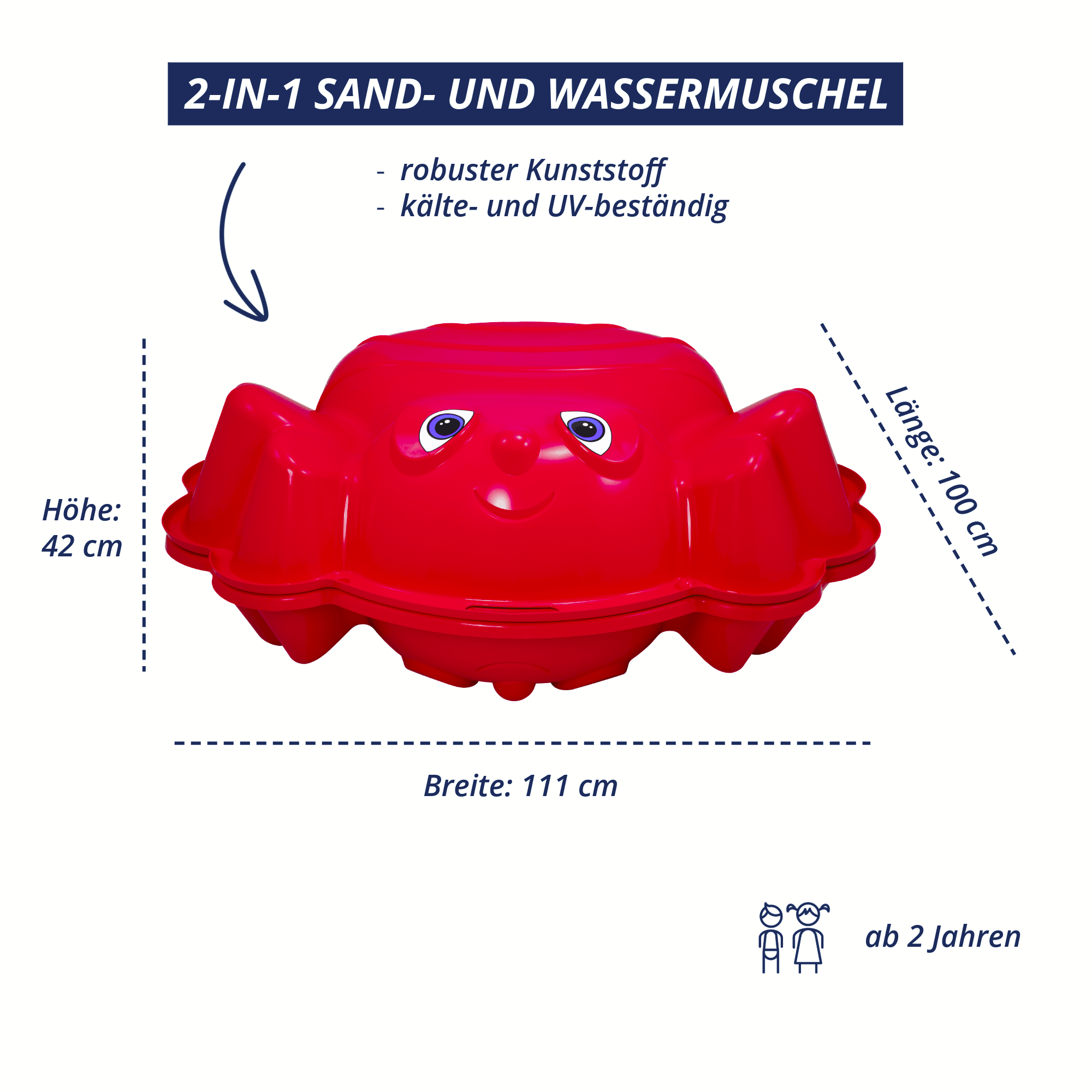 Sand- und Wassermuschel Beach Bee