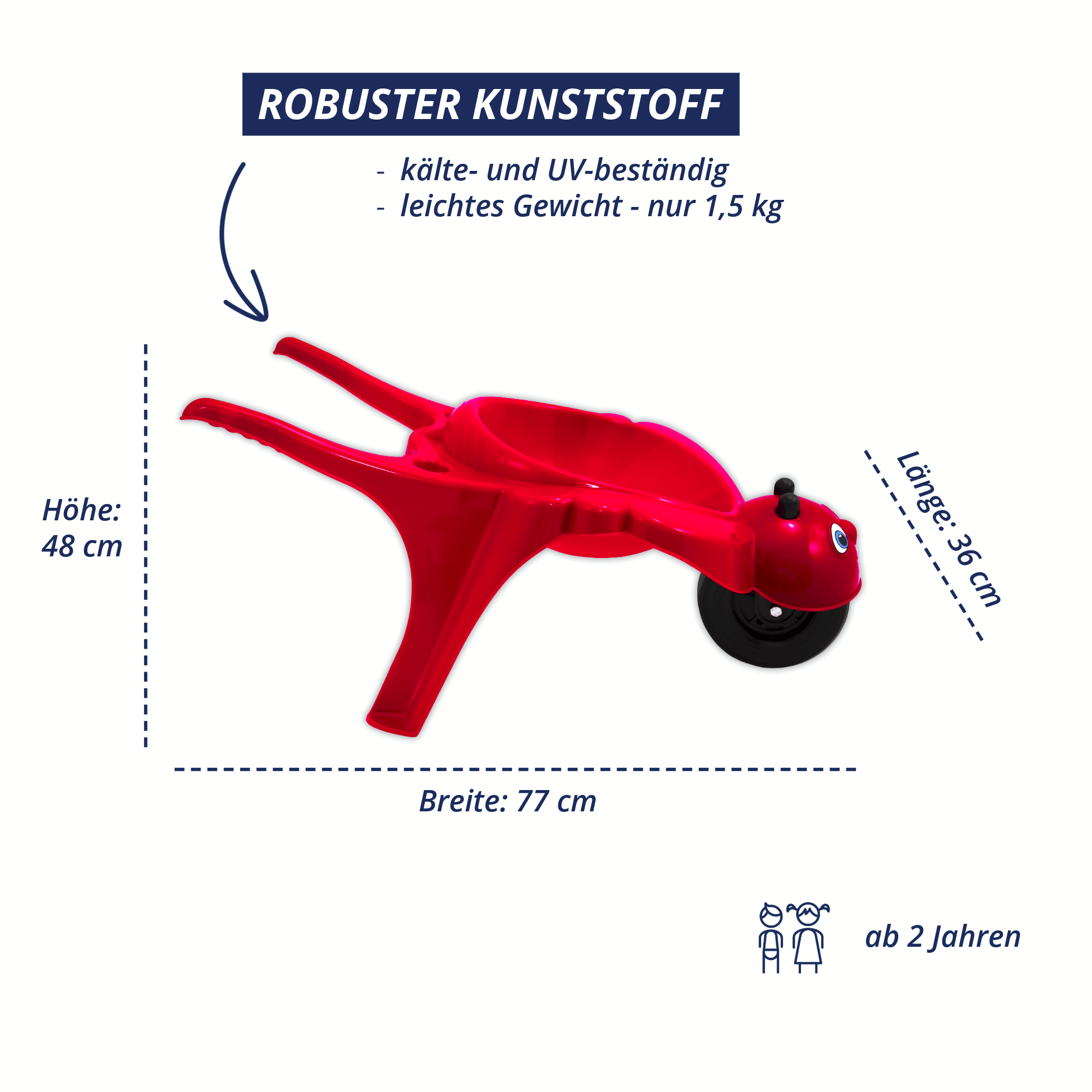 Kinderschubkarre Rolling Bee