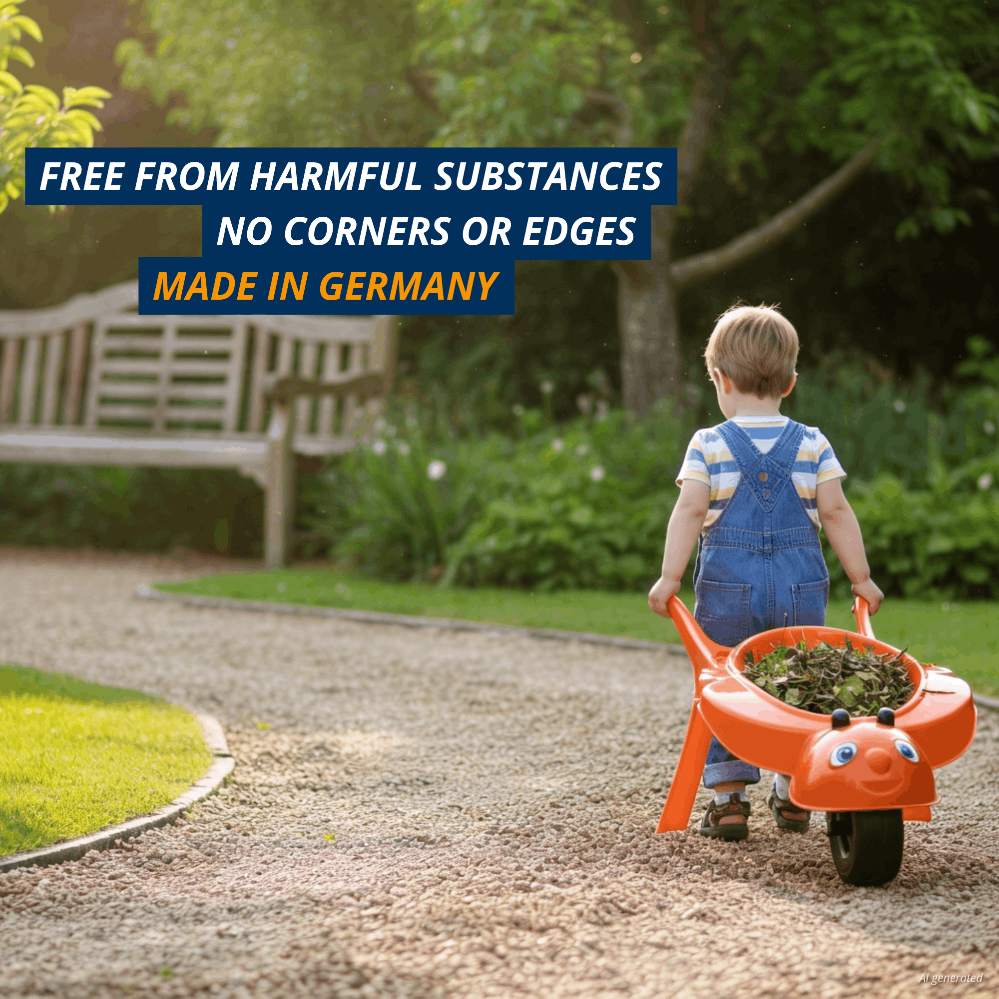 Kids Wheelbarrow Rolling Bee