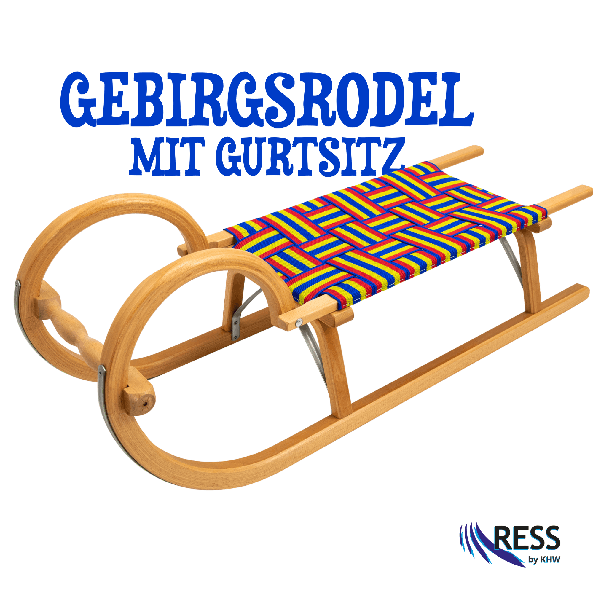 Gebirgsrodel mit Gurtsitz