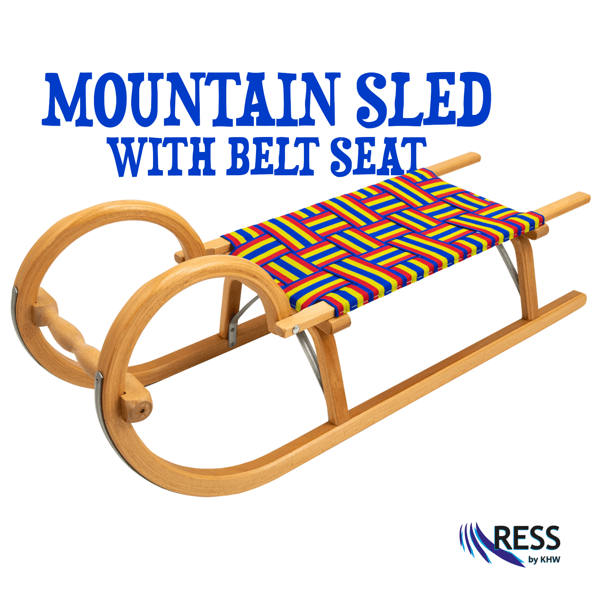 mountain sled with belt seat