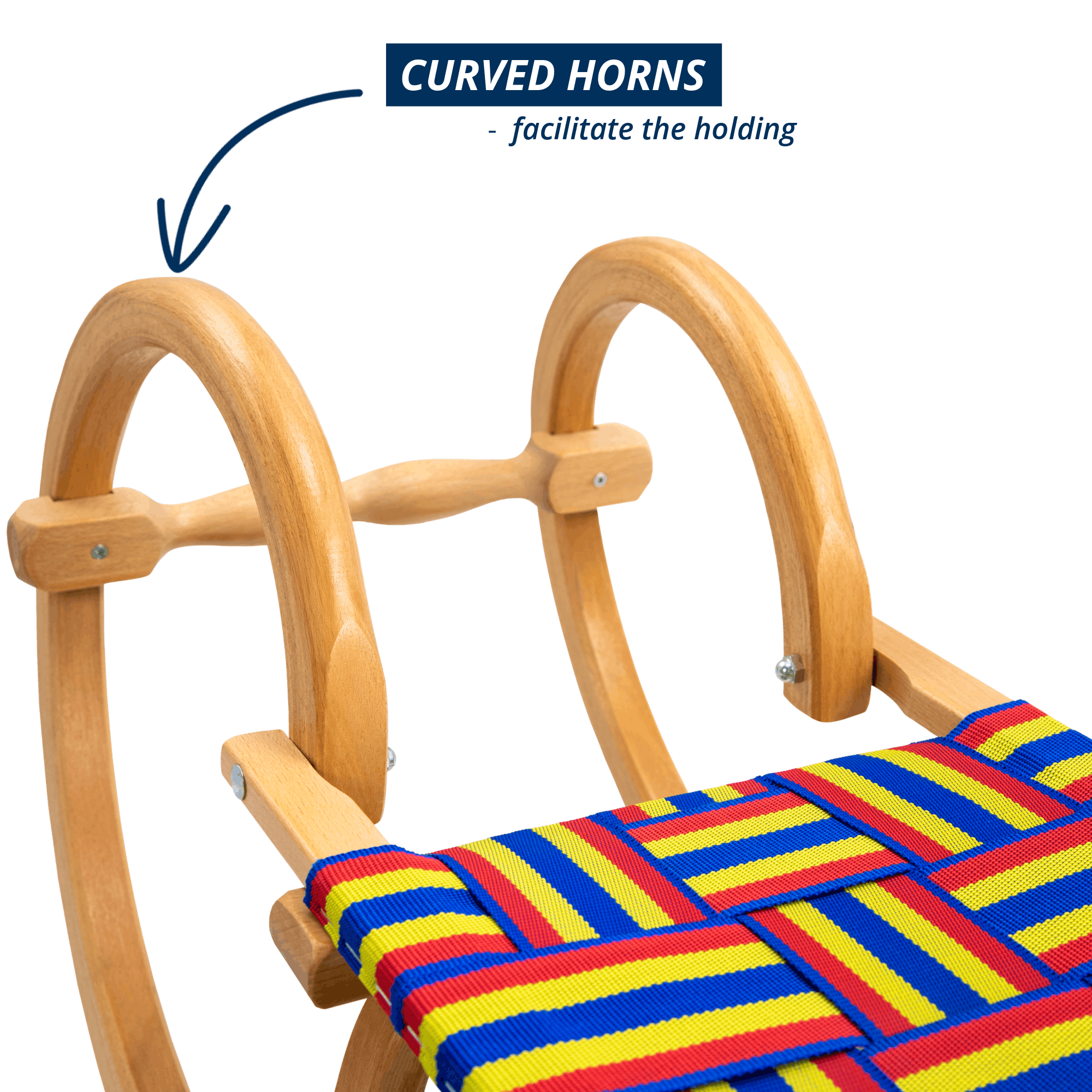 mountain sled with belt seat