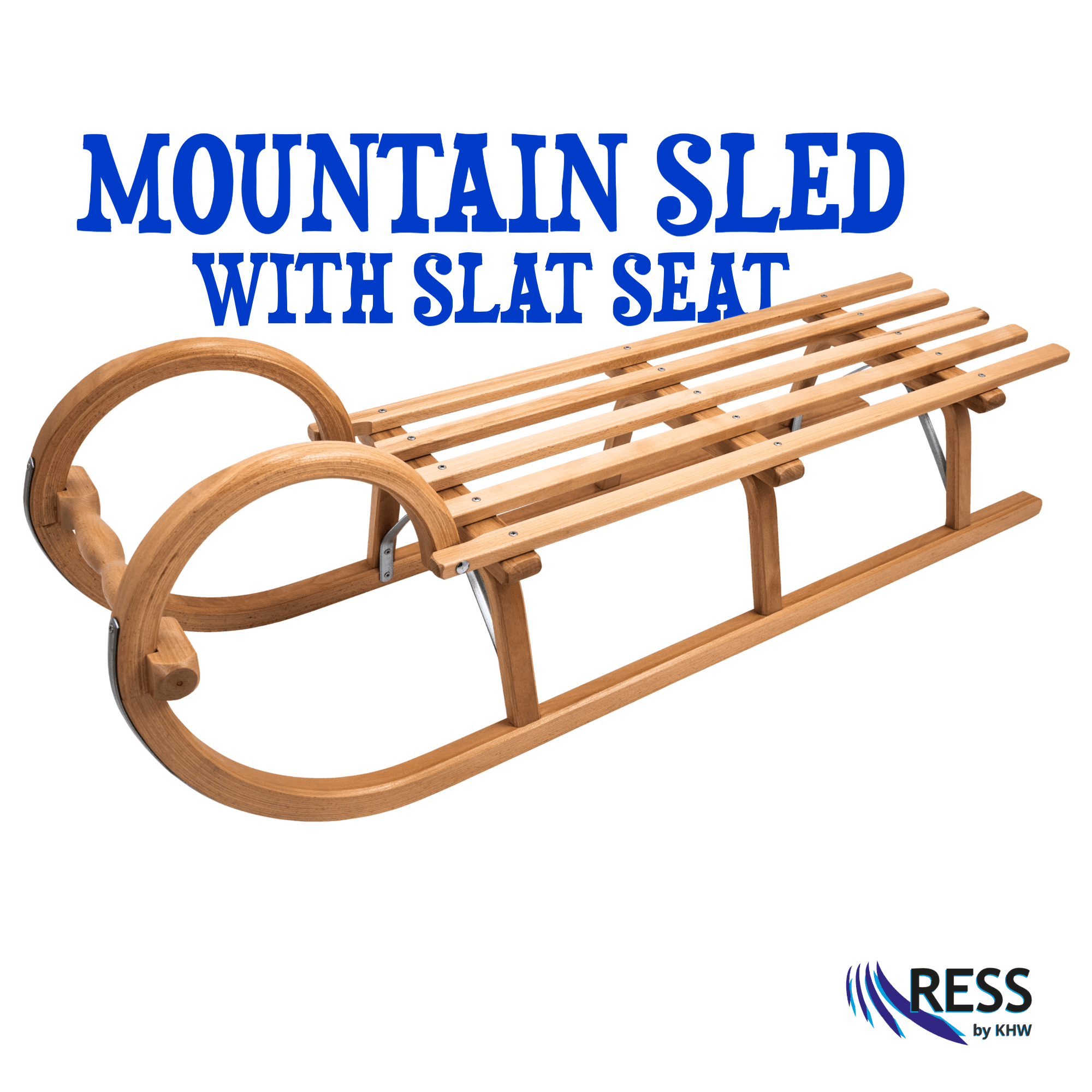 mountain sled with slat seat