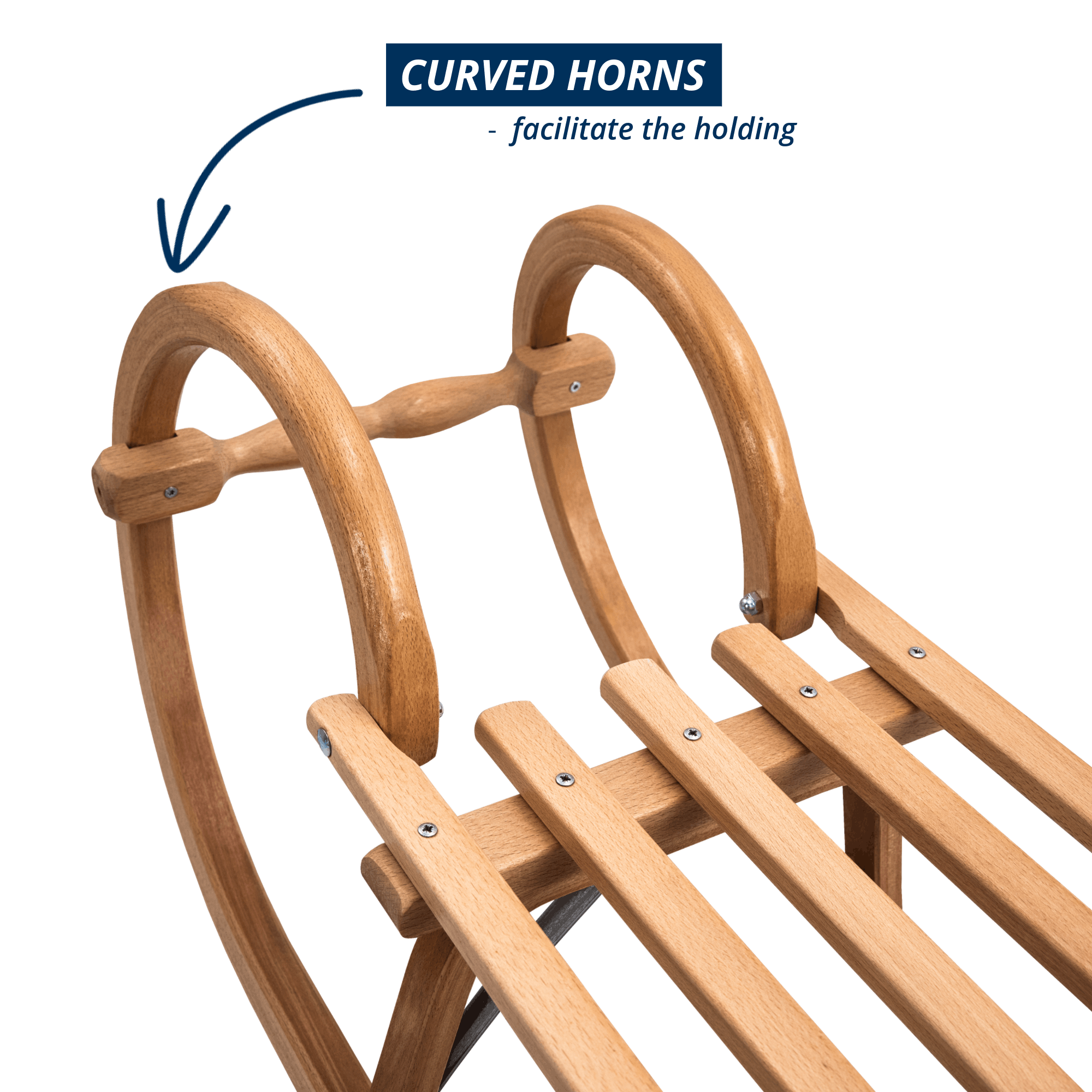 mountain sled with slat seat