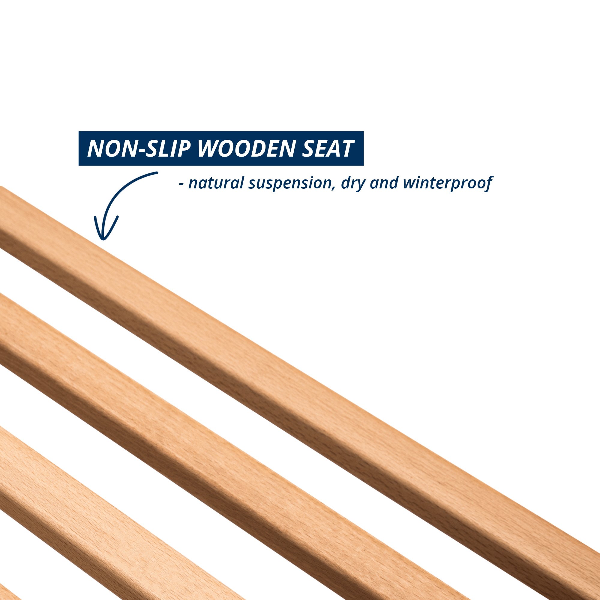 mountain sled with slat seat
