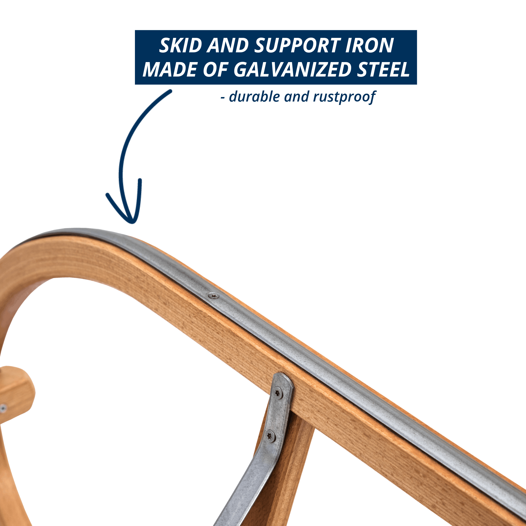 mountain sled with slat seat