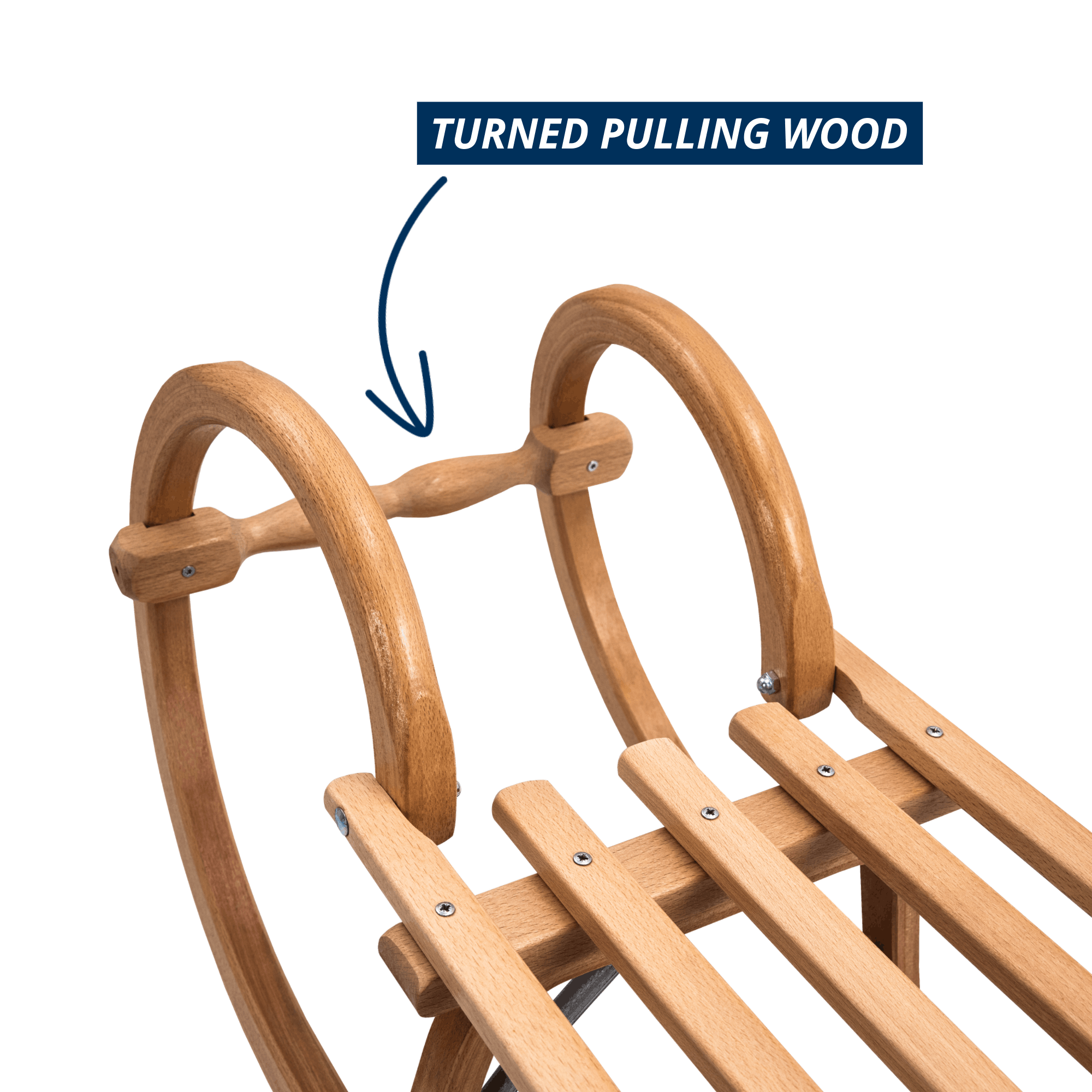 mountain sled with slat seat
